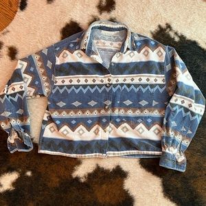 Cropped vintage western shirts